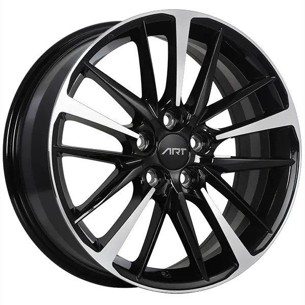 ART Replica 155 17X7 5X114.3 ET 40mm Gloss Black - Machined Face - main product image