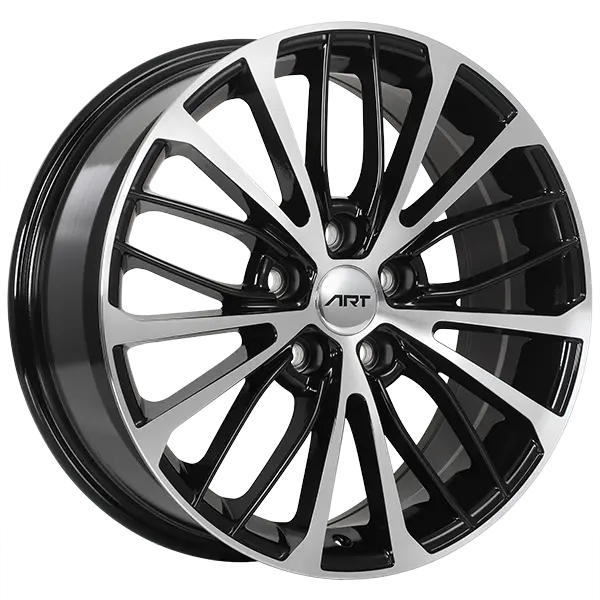 ART Replica 163 17X7 5X114.3 ET 35mm Gloss Black - Machined Face - main product image