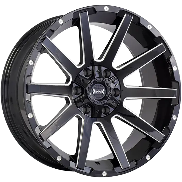 Ruffino Hard Sinner 20X9 6X135 / 6X139.7 ET 0mm Gloss Black - Milled Edge - image principale du produit