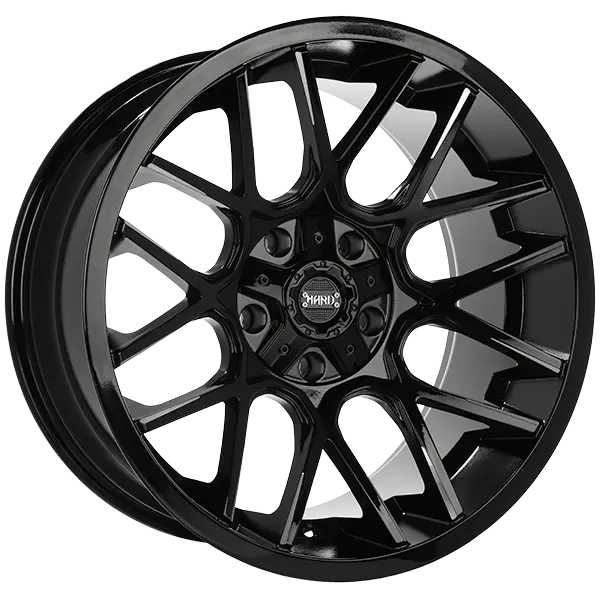 Ruffino Hard Tactical 20X10 5X127 / 5X139.7 ET -12mm Gloss Black - Milled Edge - image principale du produit