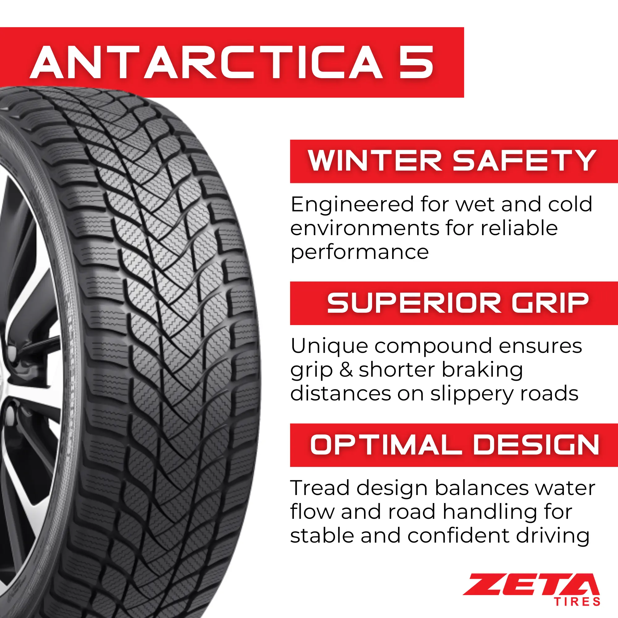 215/60R16XL Zeta Antarctica 5 99H miniature 2