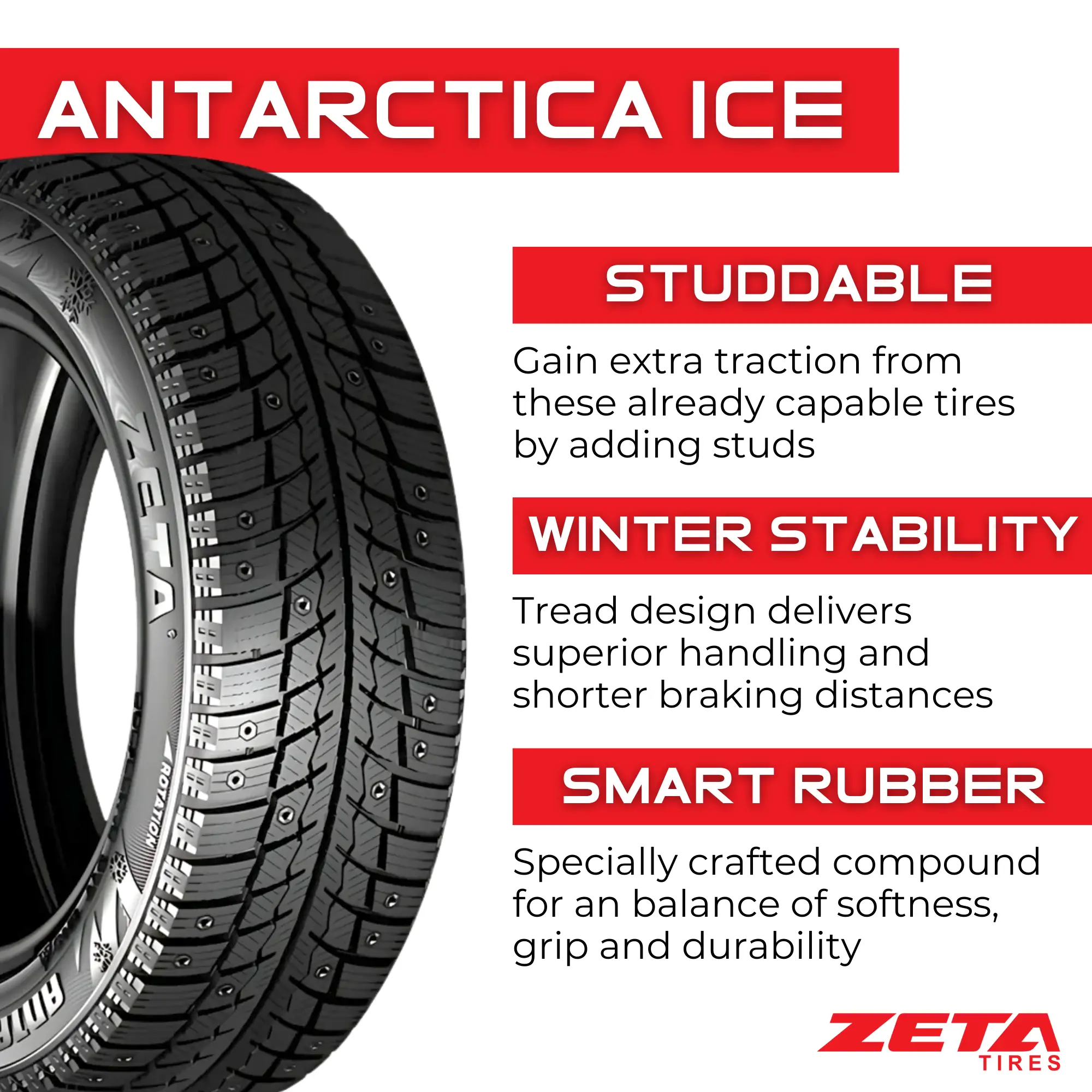 195/65R15XL Zeta Antarctica Ice 95T miniature 2
