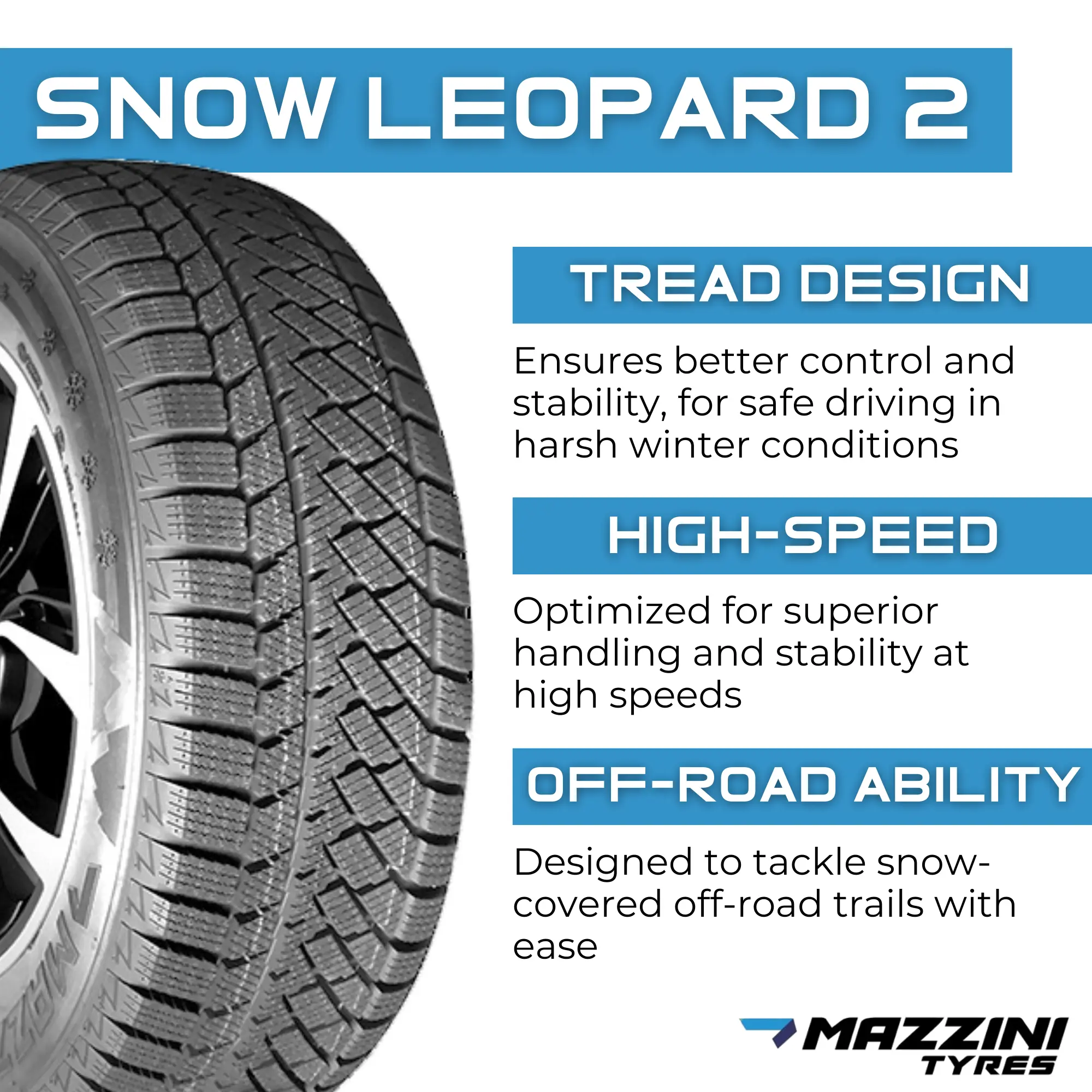 205/60R16 Mazzini Snow Leopard 2 96T thumbnail 2