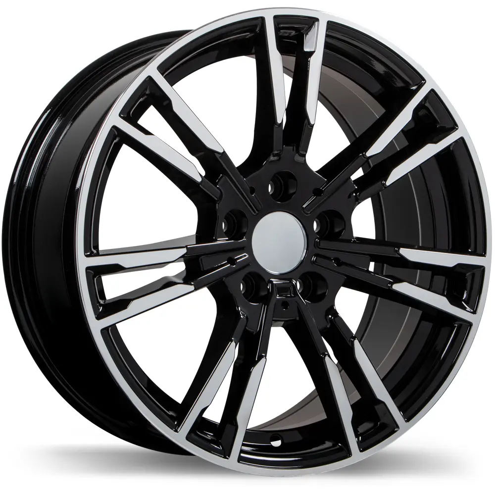 Replika R231 19X9.5 5X112 35mm Gloss Black with Machined Face - image principale du produit
