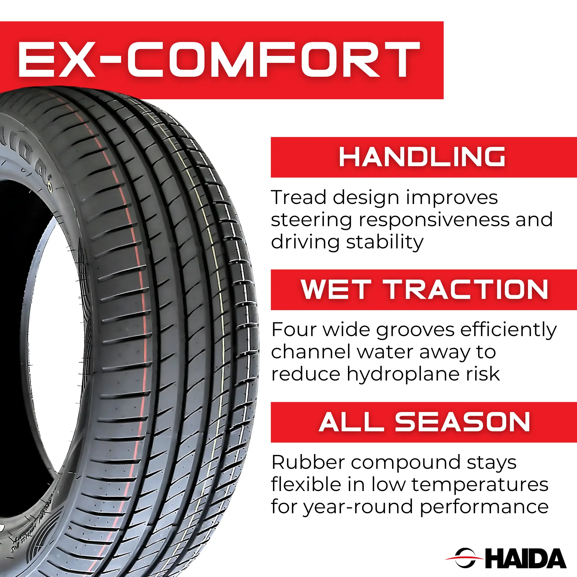 195/65R15 Haida EX-Comfort 91V miniature 4