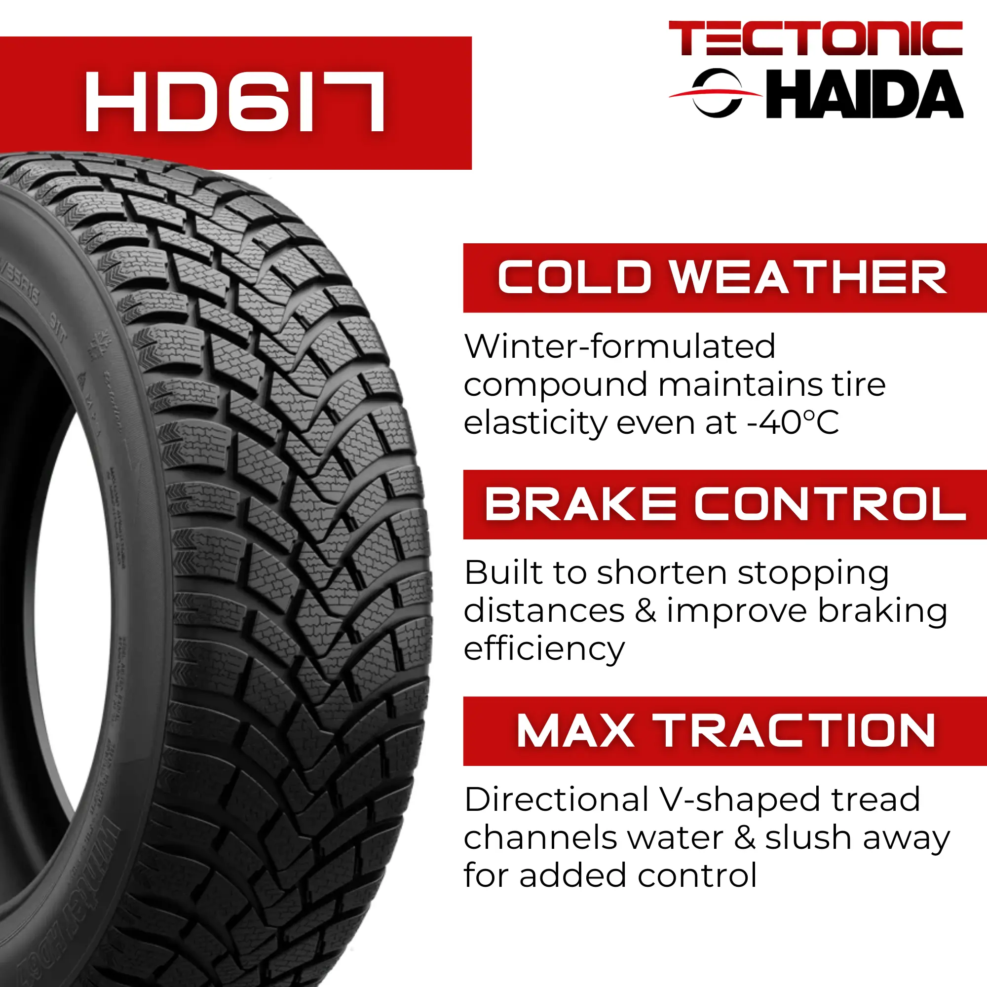 225/65R17 Haida HD617 Winter 102T miniature 4