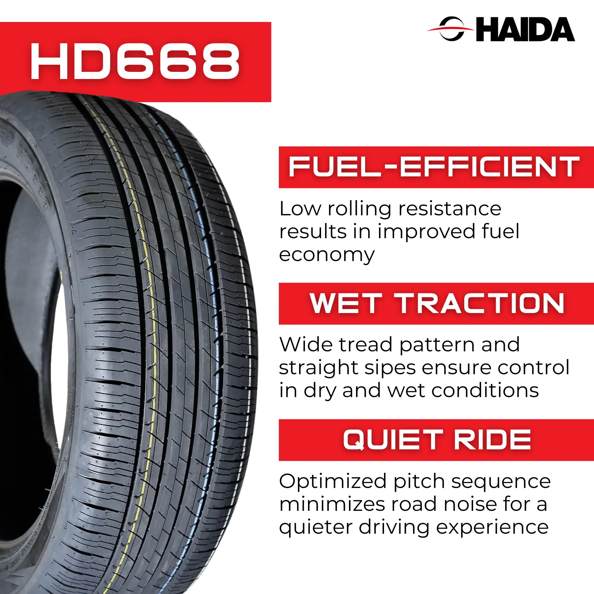 205/55R16 Haida HD668 Touring 91V miniature 3