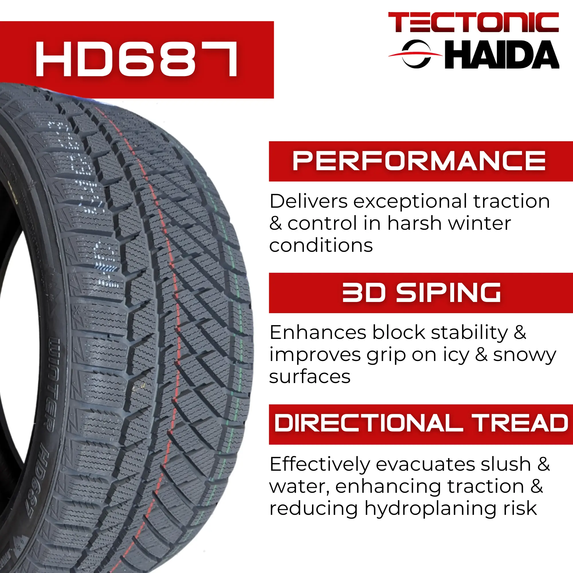 225/65R17XL Haida HD687 UHP Winter 106T thumbnail 4