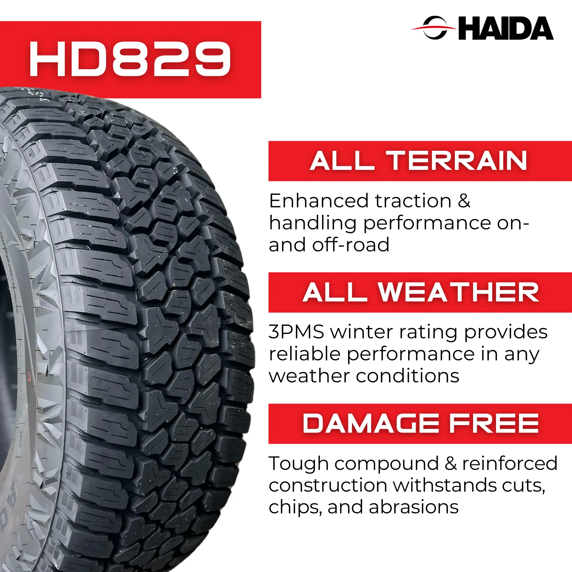 LT285/75R16 10PR Haida HD829 All-Terrain 126/123R miniature 4