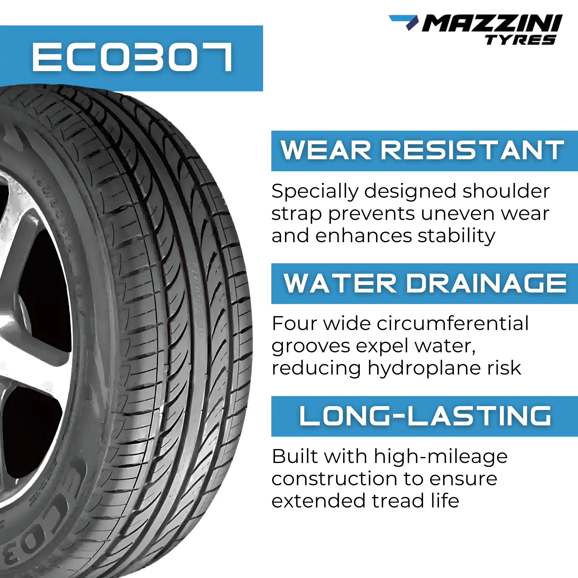 195/65R15 Mazzini Eco307 91V miniature 2