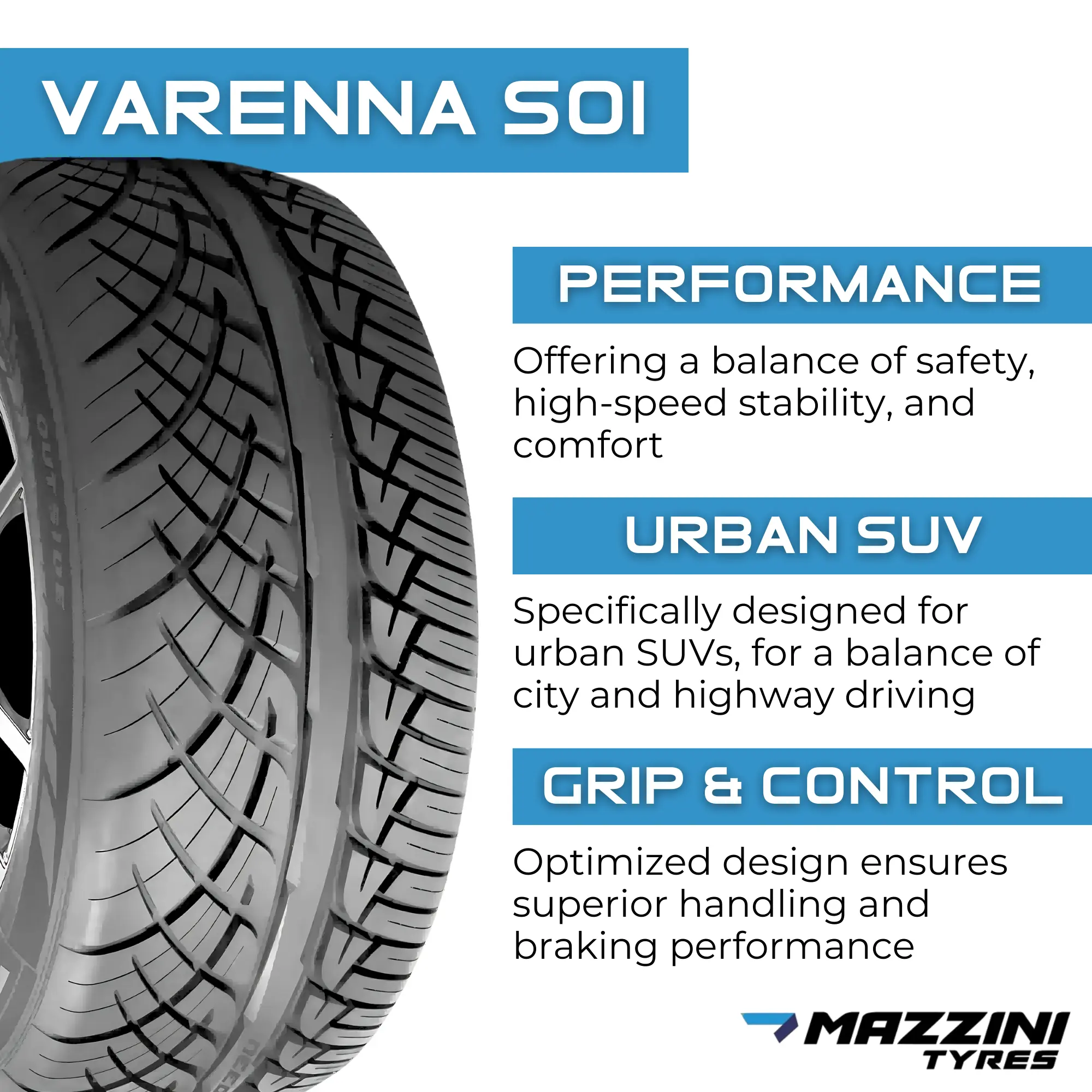 235/50R19 Mazzini Varenna S01 99V miniature 2