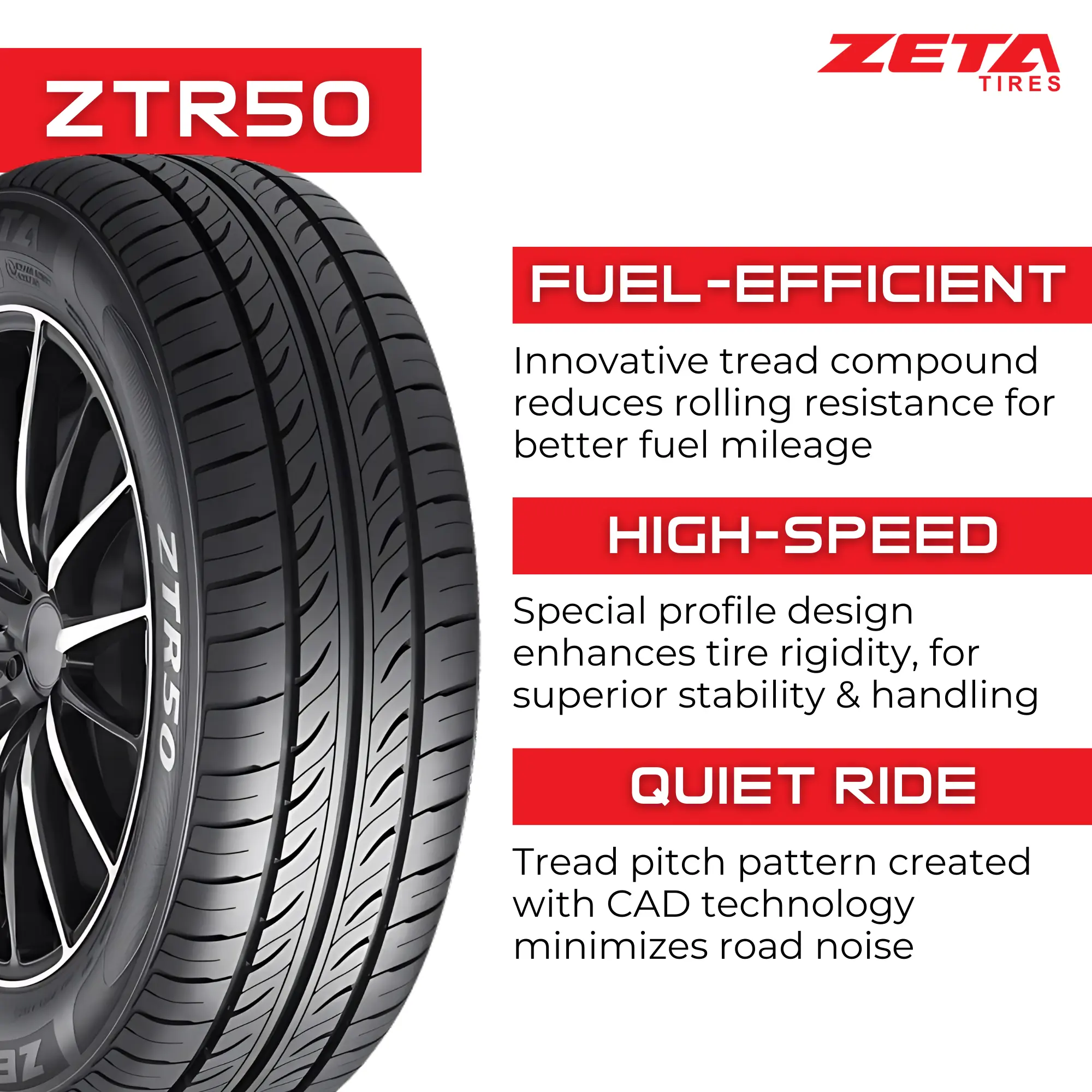 185/70R14 ZETA ZTR50 88H thumbnail 2