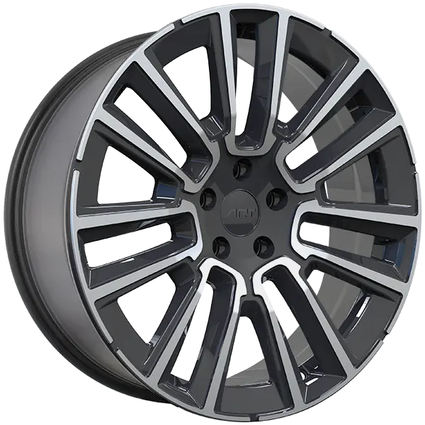 ART Replica 402 19X8 5X108 ET 45mm Gloss Black & Machined Face - image principale du produit