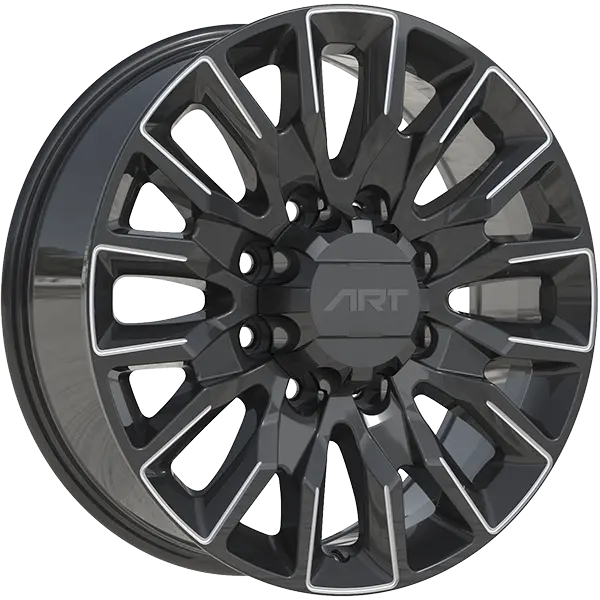 ART Replica 414 20X8.5 8X165.1 ET 15mm Gloss Black & Milled Edge