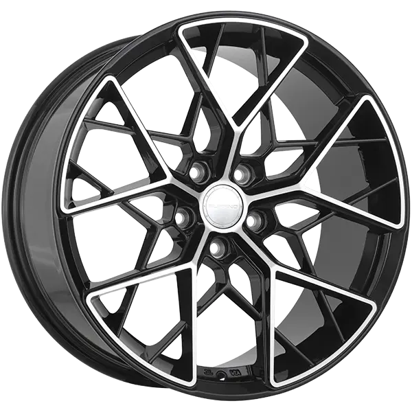 Ruffino Corsa 16X7 5X114.3 ET 40mm Gloss Black & Machined Face
