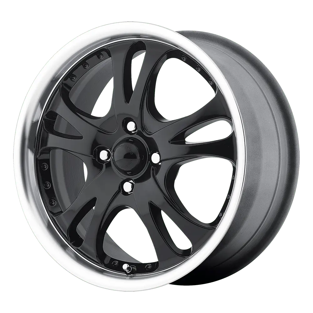 American Racing AR393 Casino 17X7.5 4X100 45mm Gloss Black With Diamond Cut Lip - image principale du produit