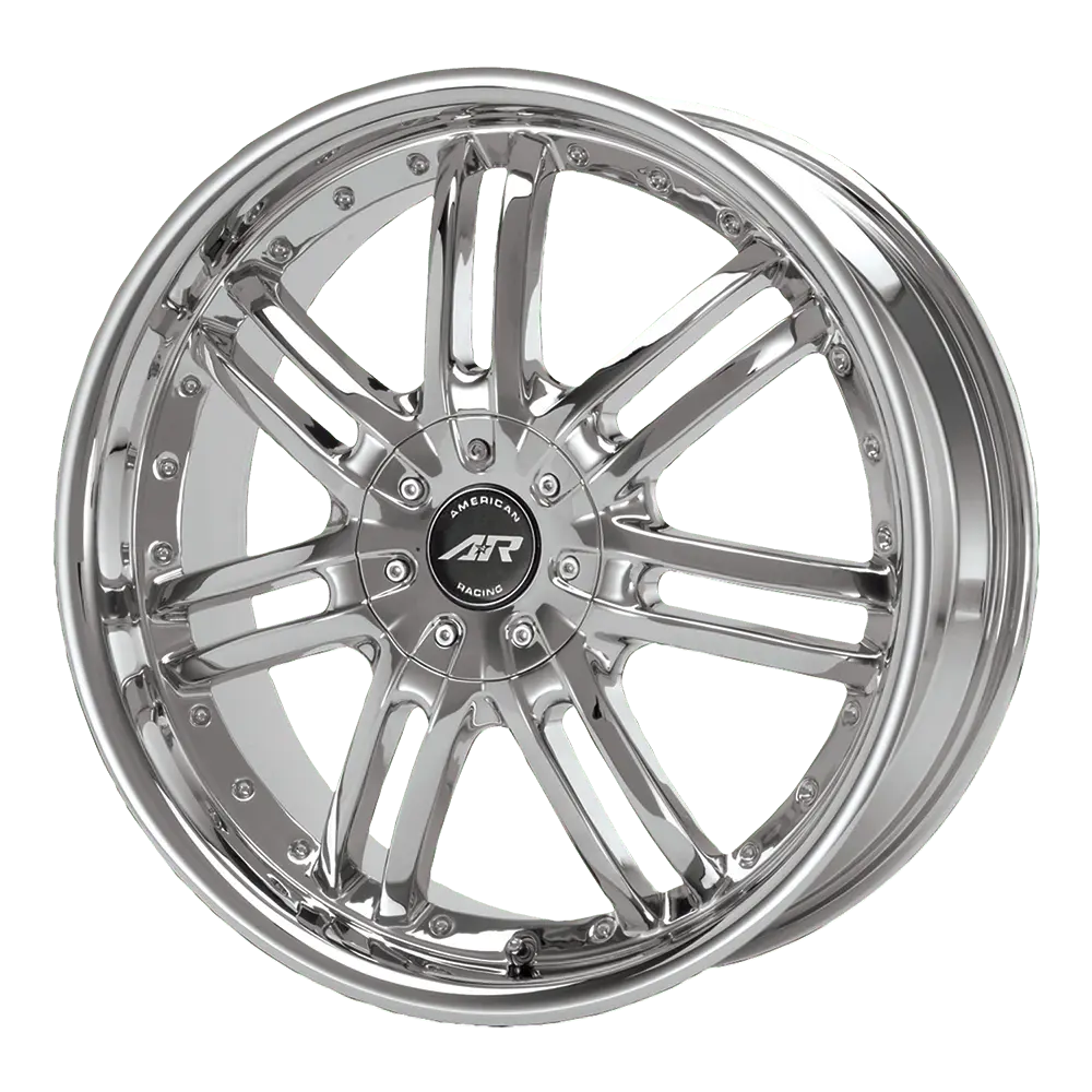 American Racing AR663 Haze 18X7.5 5X108 5X114.3 45mm Chrome - main product image