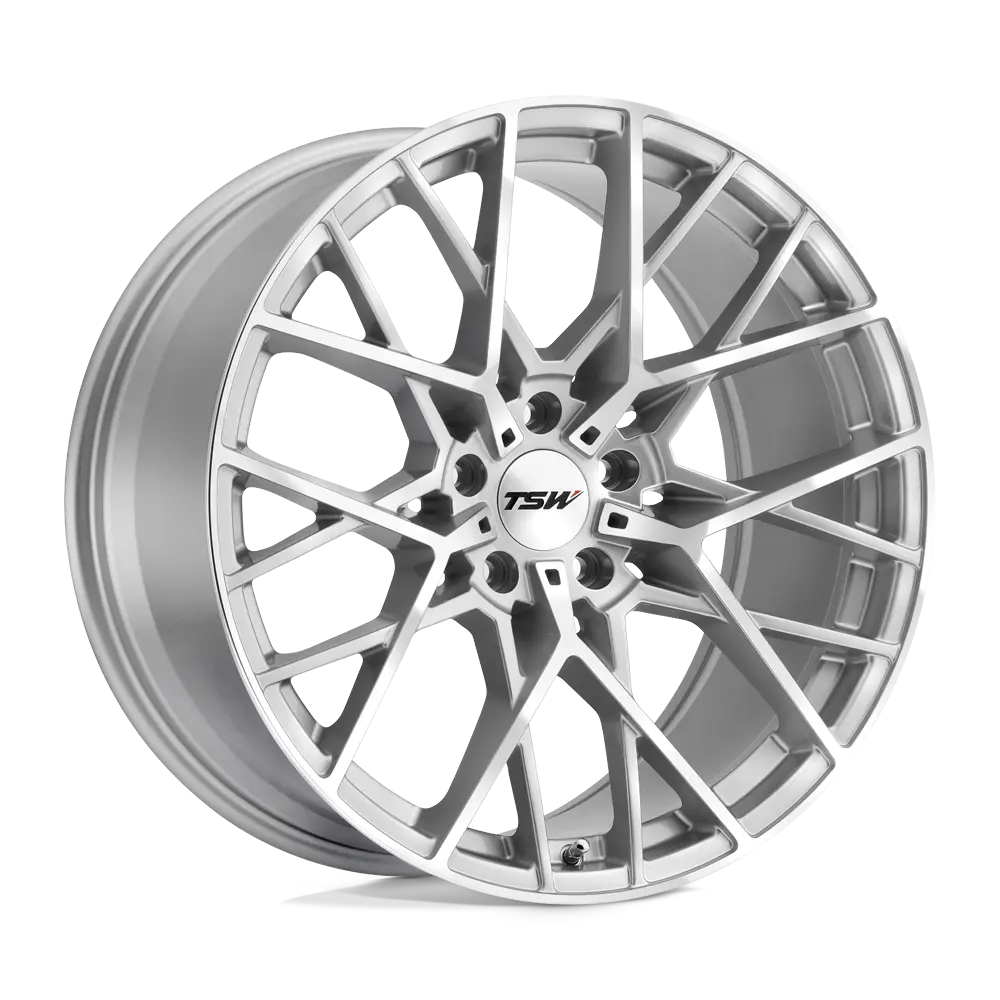 TSW Sebring 17X8 5X112 ET 32mm Silver W/ Mirror Cut Face