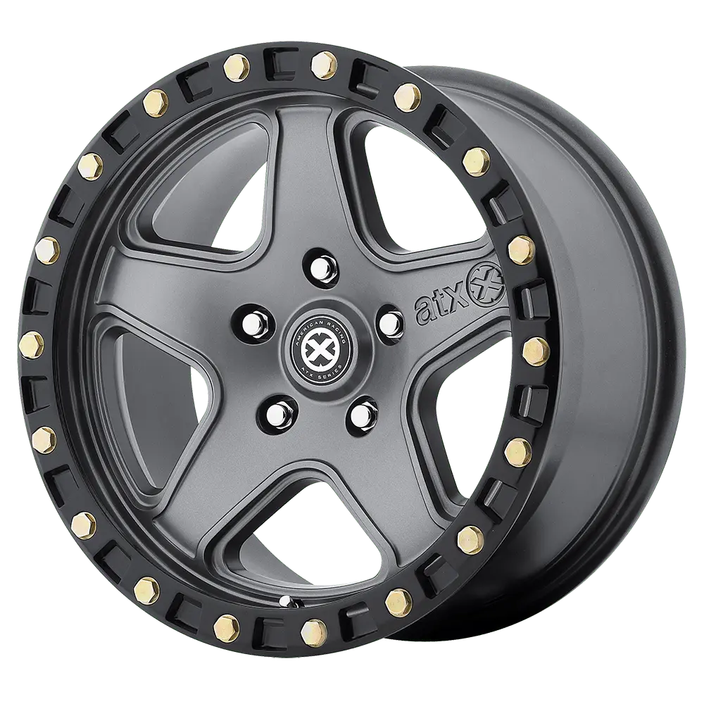 ATX AX194 Ravine 20X10 5X127 -24 mm Matte Gray Black Reinforcing - image principale du produit