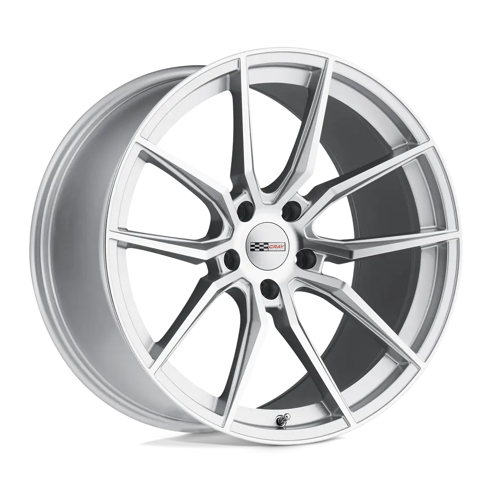 Cray Spider 20X10.5 5X120.65 ET 65mm Silver W/ Mirror Cut Face