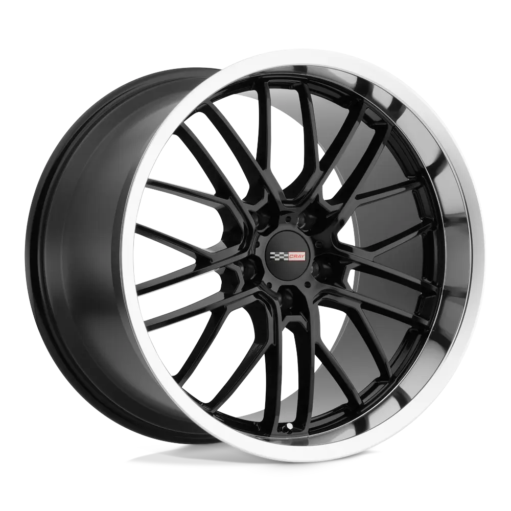 Cray Eagle 19X10.5 5X120.65 ET 69mm Gloss Black W/ Mirror Cut Lip