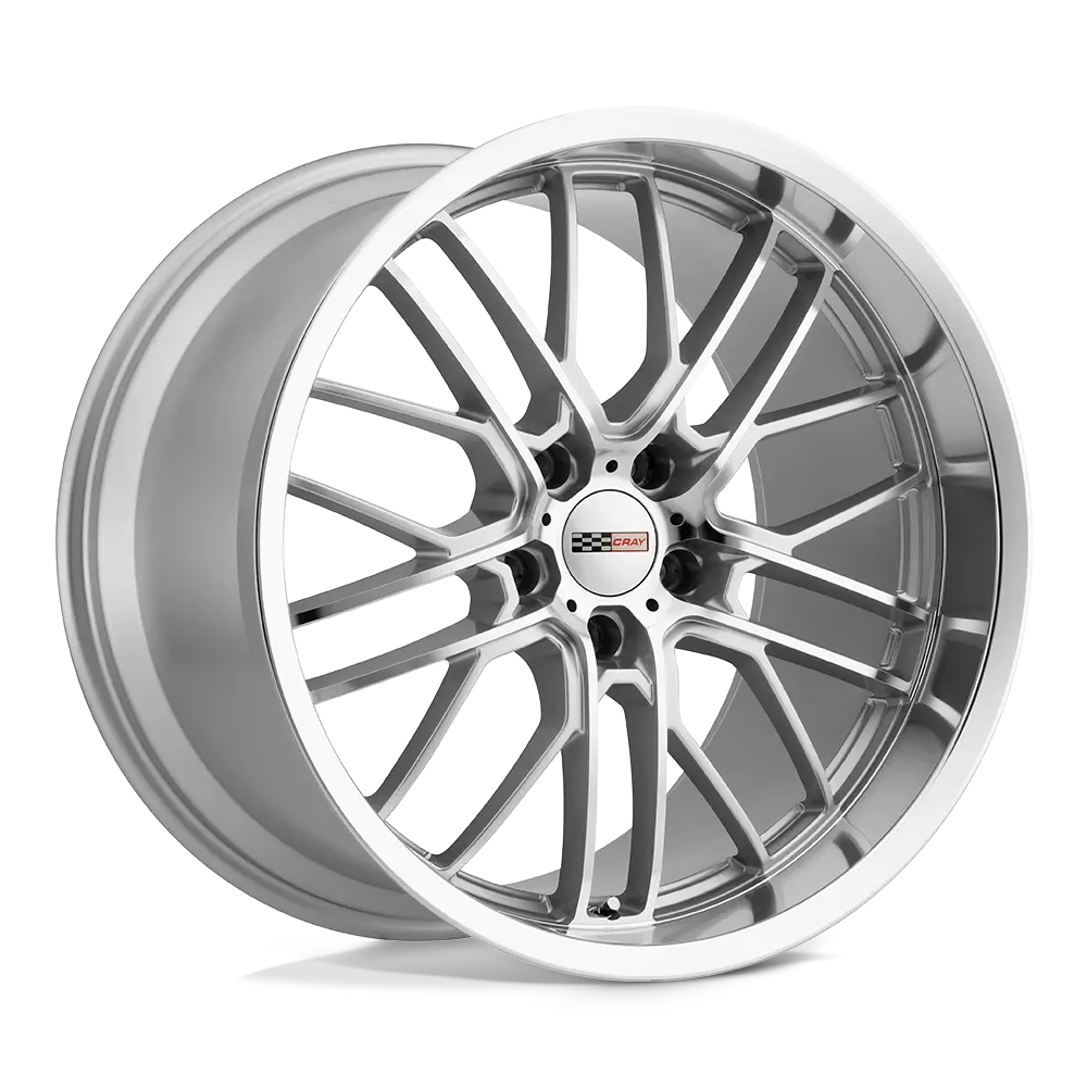 Cray Eagle 19X10.5 5X120.65 ET 69mm Silver W/ Mirror Cut Face & Lip