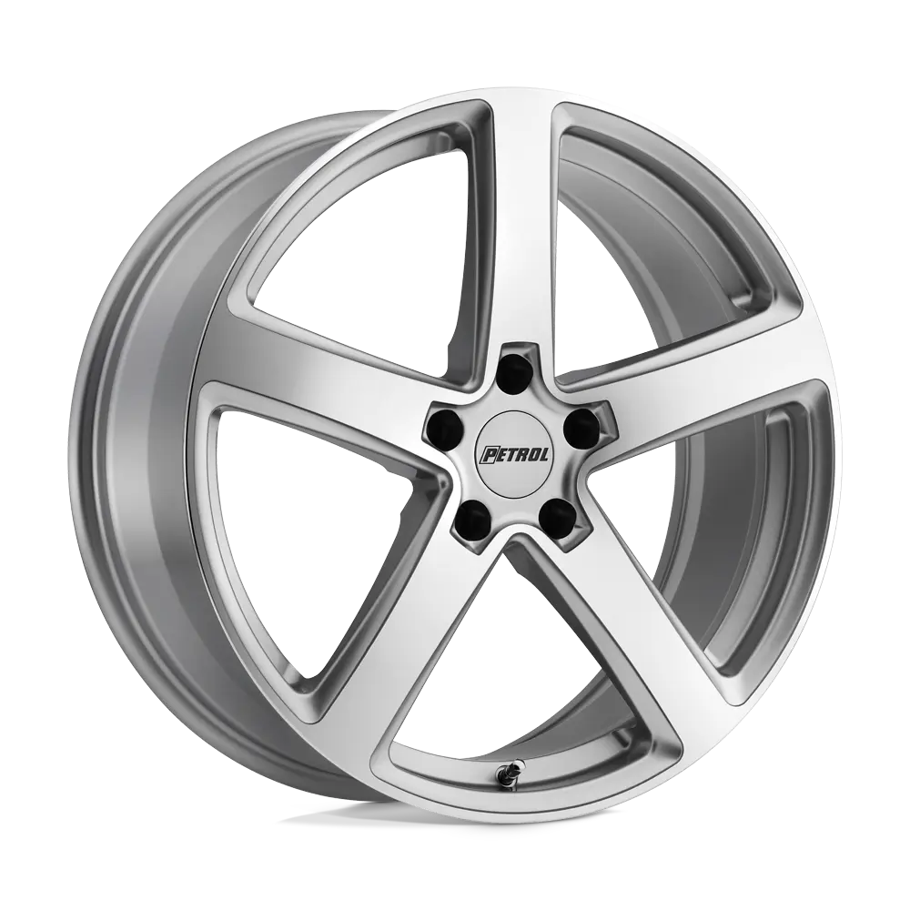 Petrol P2A 19X8 5X120 ET 35mm Silver W/ Machined Cut Face