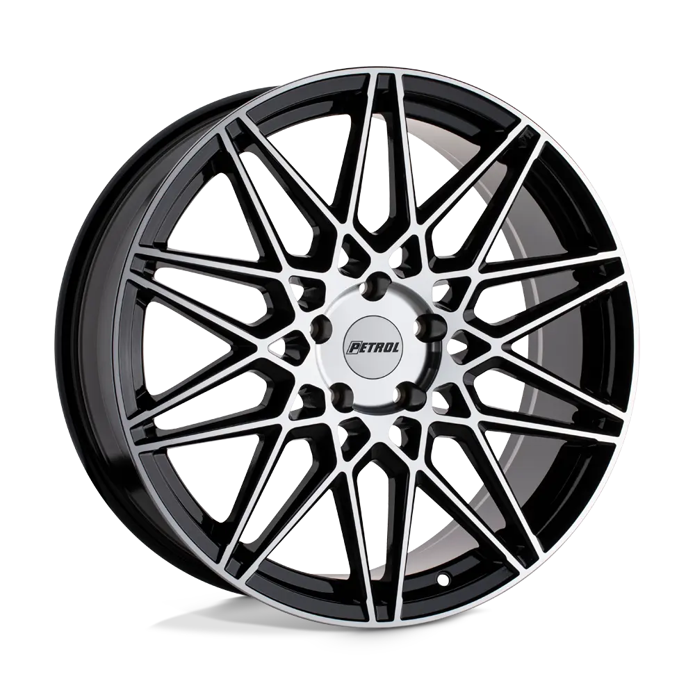 Petrol P3C 18X8 5X105 ET 40mm Gloss Black W/ Machined Face
