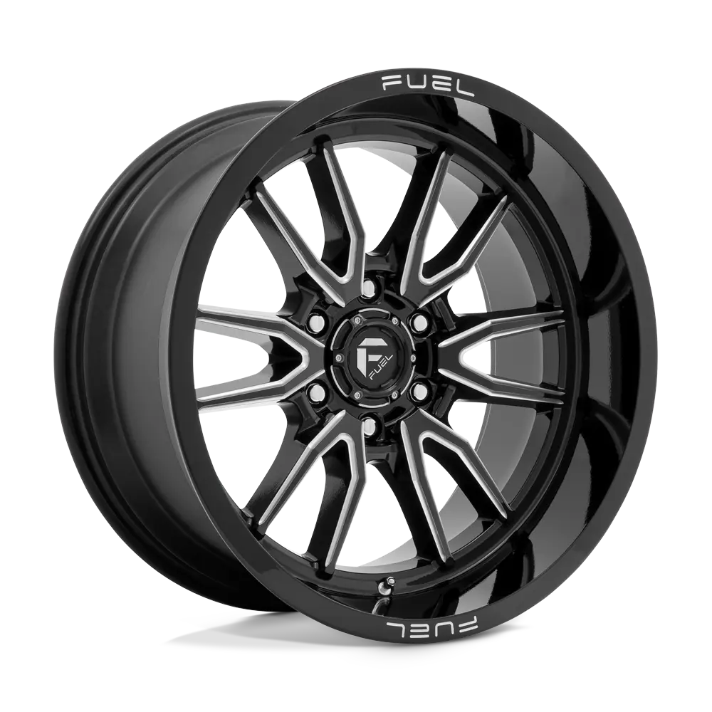 Fuel Off-Road D761 Clash 20X9 8X165.1 ET 1mm Gloss Black Milled