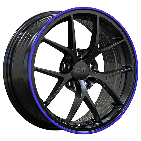 DAI Wheels Sky 16X7 5X114.3 ET 40mm Black & Blue - image principale du produit
