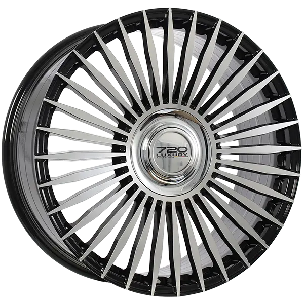 720Form Infinity 22X9.5 5X114.3 ET 40mm Gloss Black - Machined Face