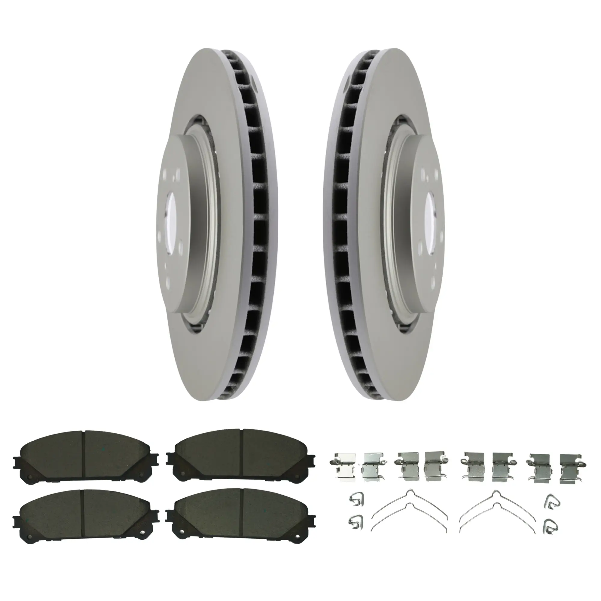 Coated Brake Rotor & Ceramic Pad Kit - main product image