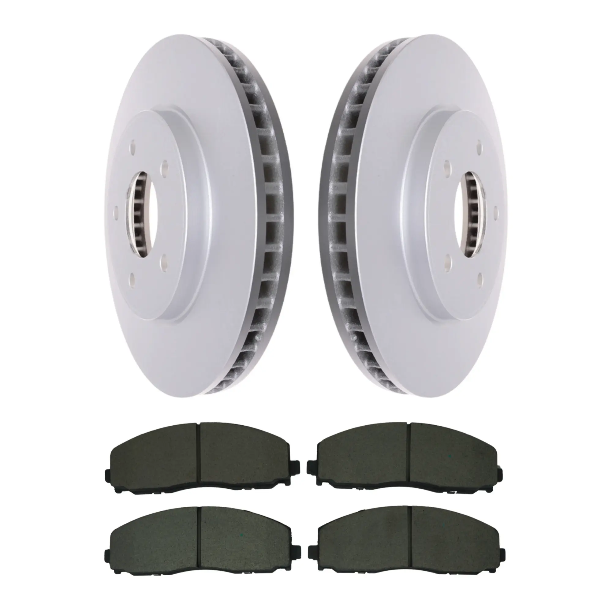 Coated Brake Rotor & Ceramic Pad Kit - main product image