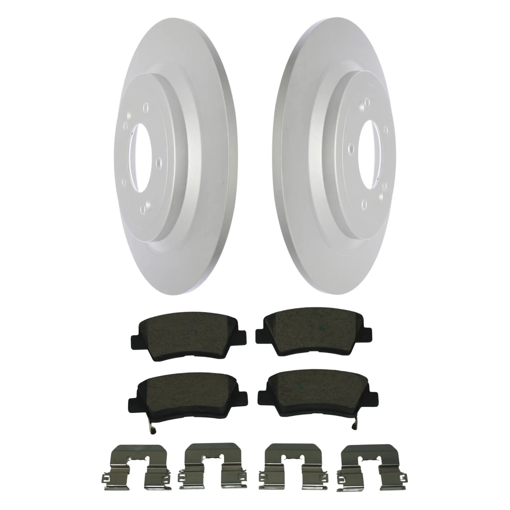 Coated Brake Rotor & Ceramic Pad Kit - main product image