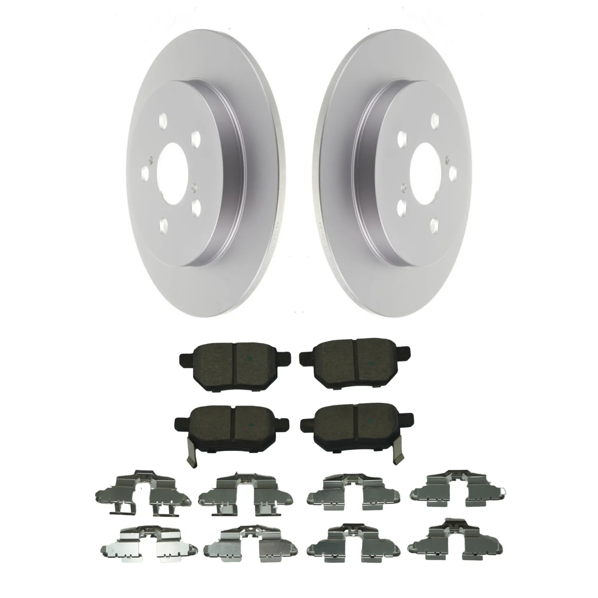 Coated Brake Rotor & Ceramic Pad Kit - main product image