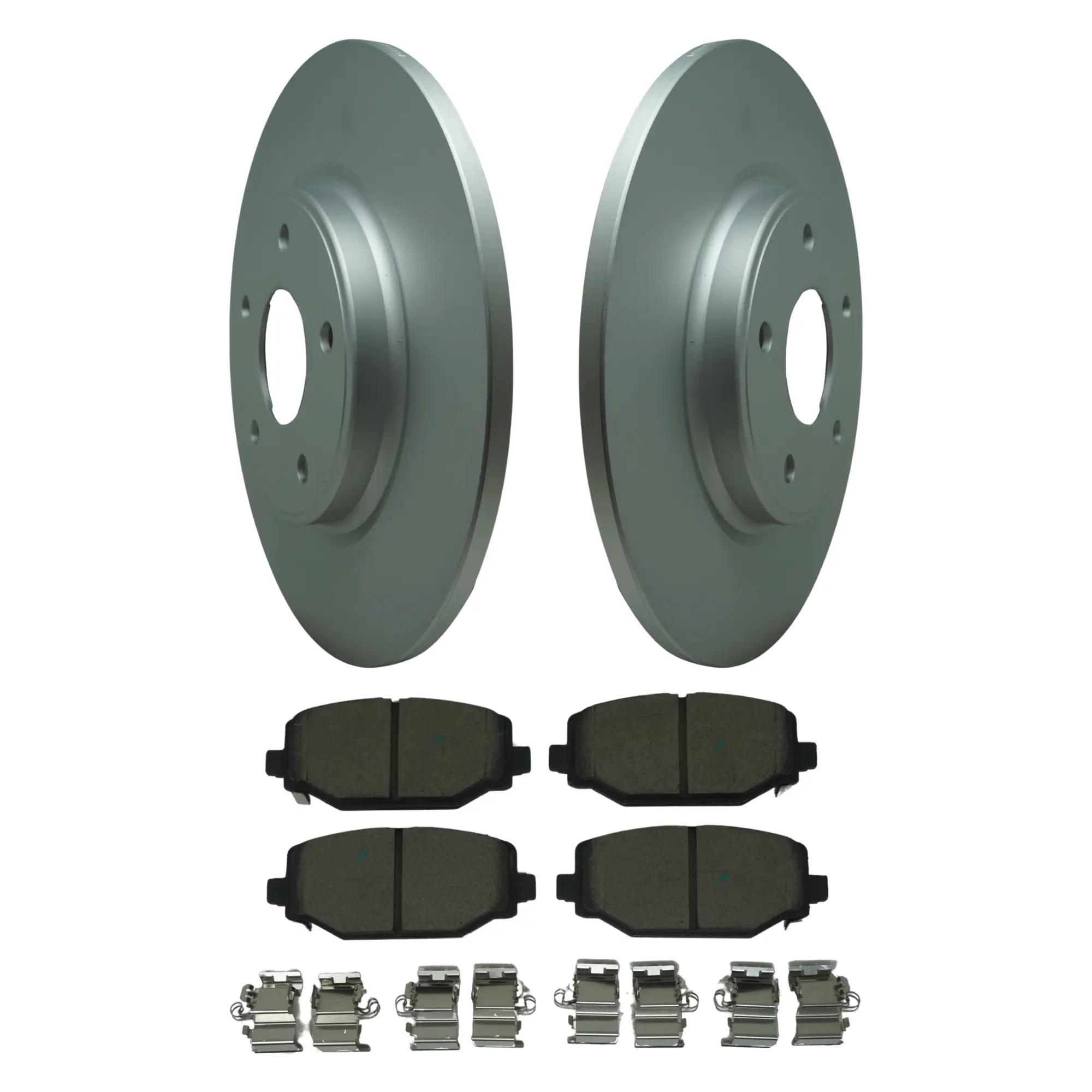 Coated Brake Rotor & Ceramic Pad Kit - main product image