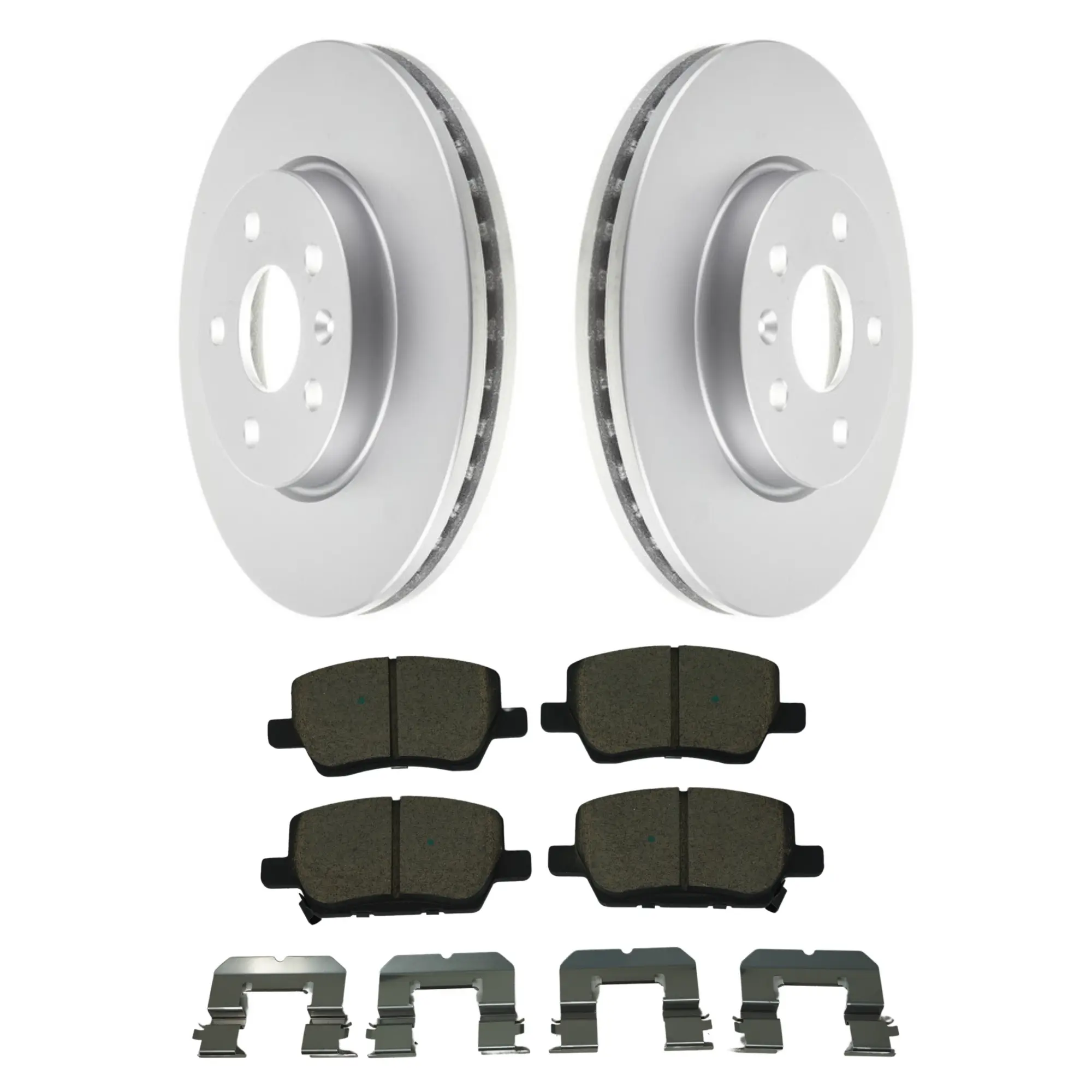 Coated Brake Rotor & Ceramic Pad Kit - image principale du produit