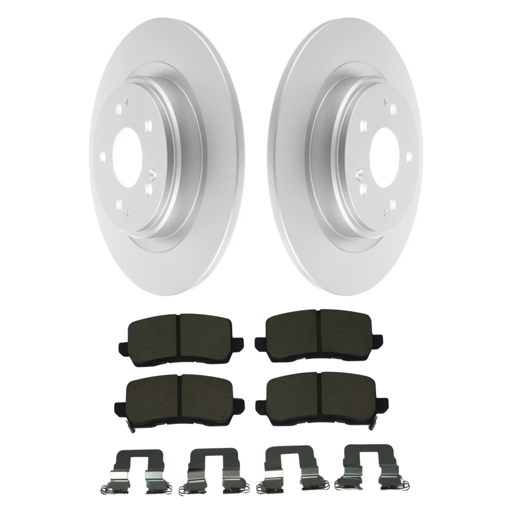 Coated Brake Rotor & Ceramic Pad Kit - main product image