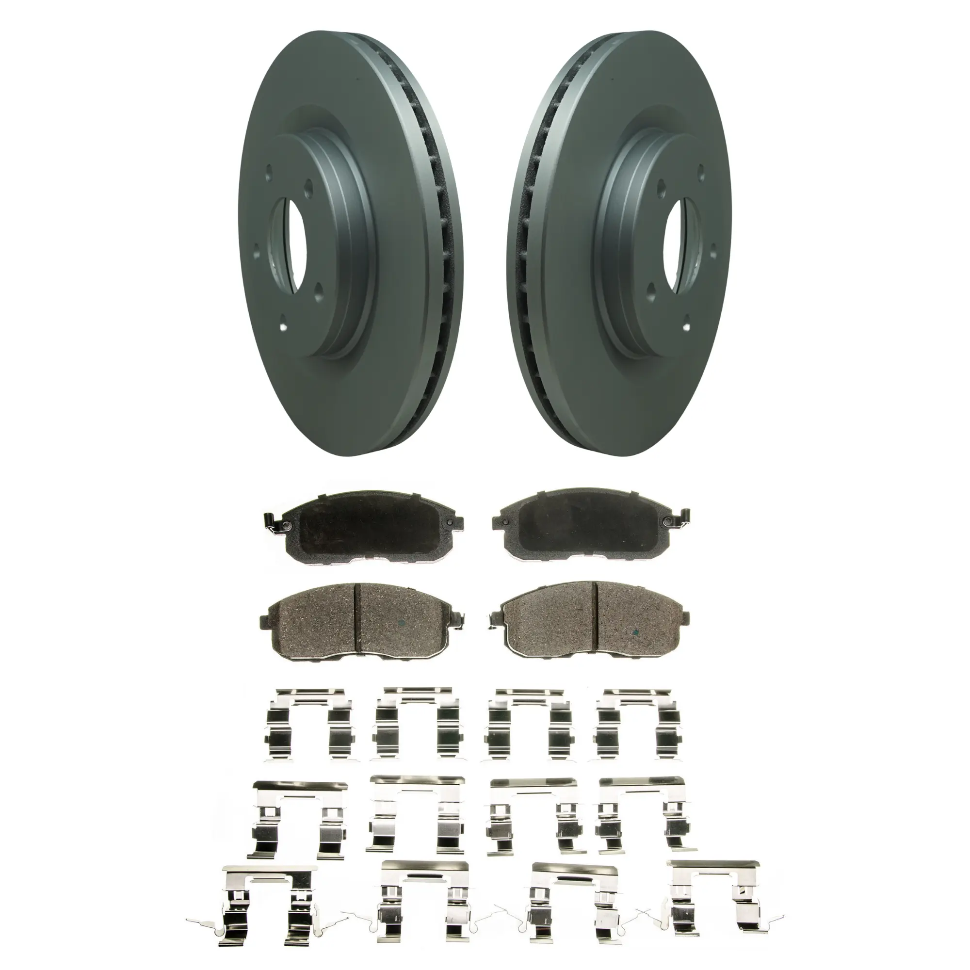 Coated Brake Rotor & Ceramic Pad Kit - image principale du produit