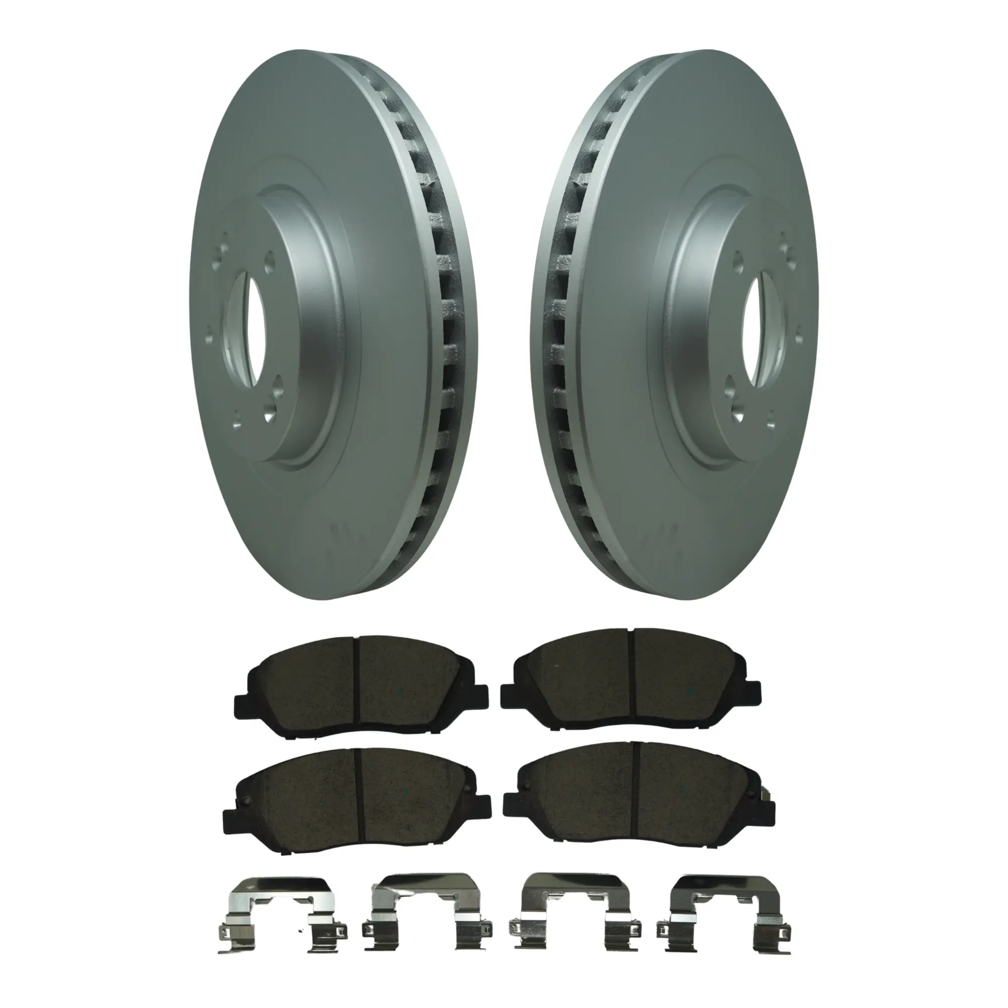 Coated Brake Rotor & Ceramic Pad Kit - main product image