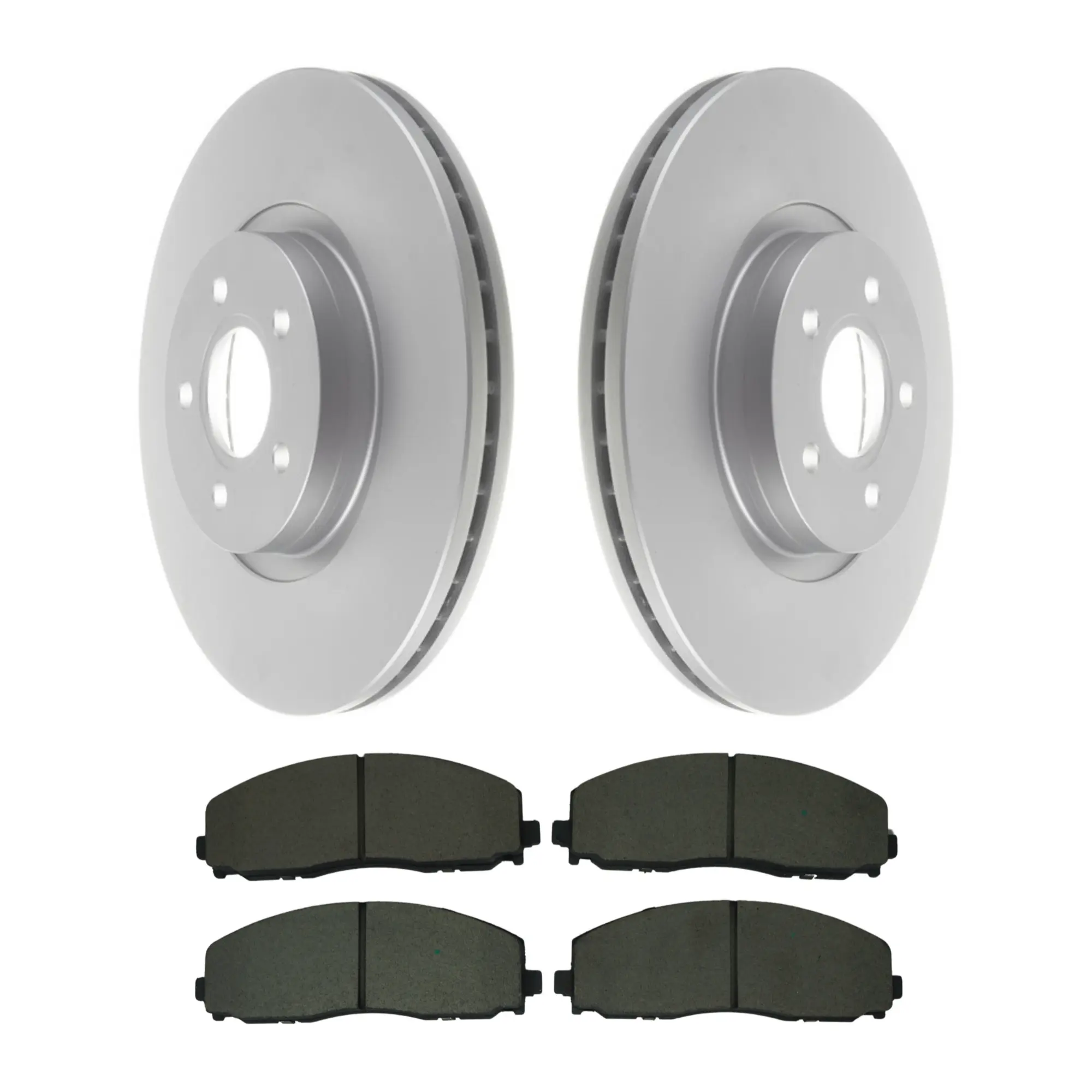 Coated Brake Rotor & Ceramic Pad Kit - main product image