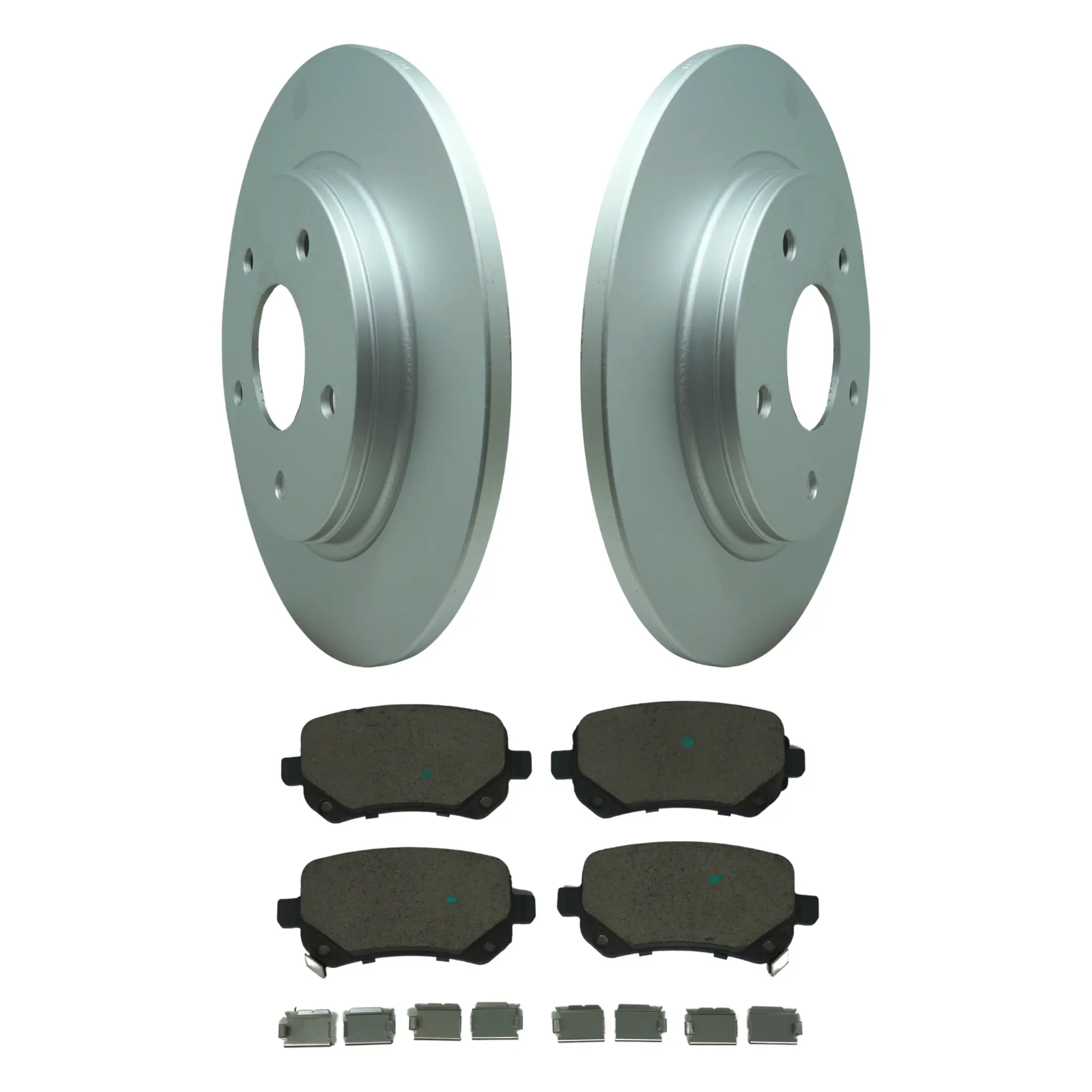 Coated Brake Rotor & Ceramic Pad Kit - main product image
