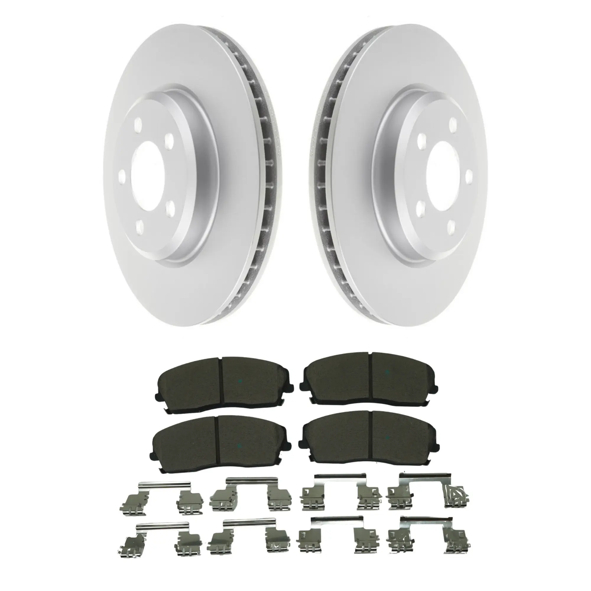 Coated Brake Rotor & Ceramic Pad Kit - main product image