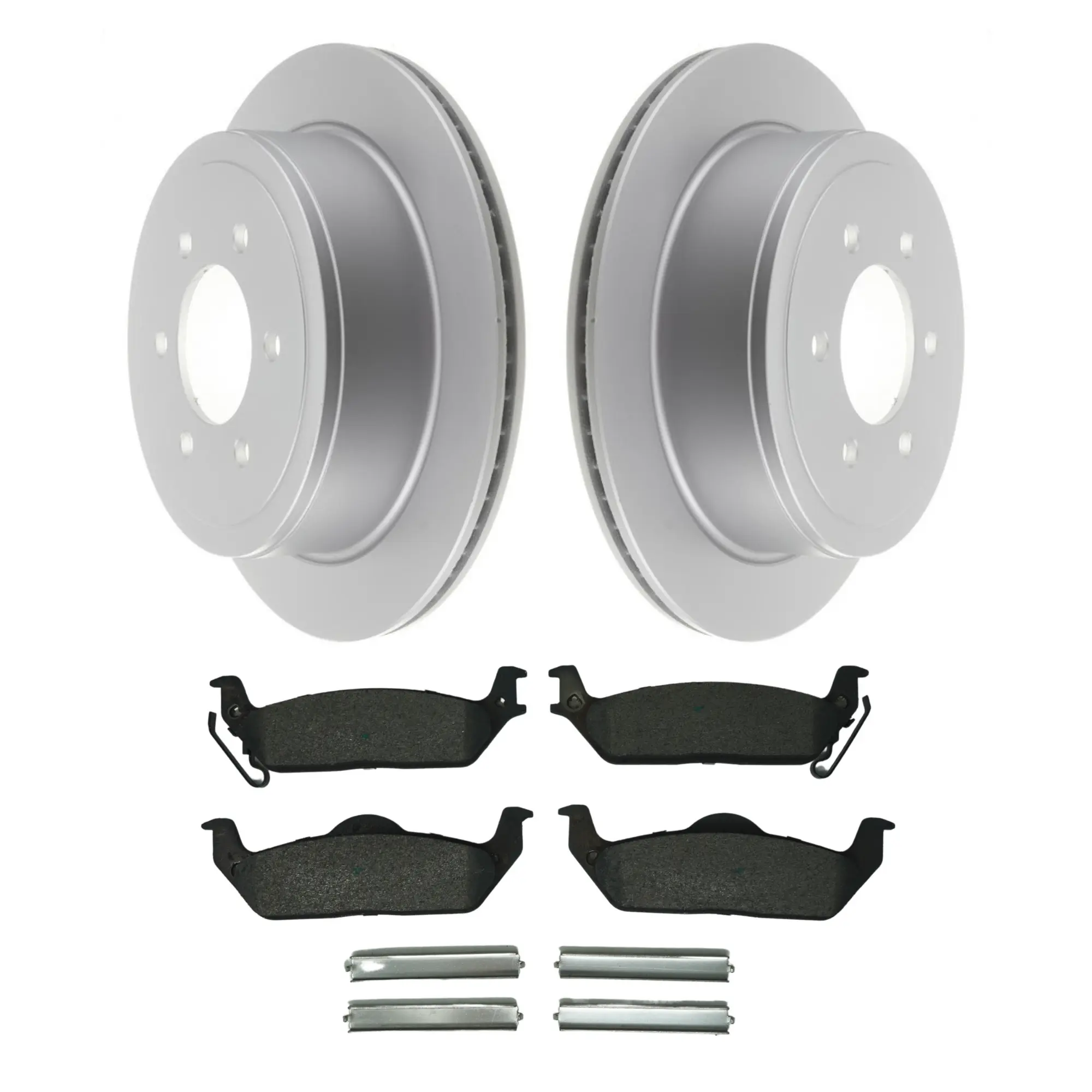 Coated Brake Rotor & Ceramic Pad Kit - main product image