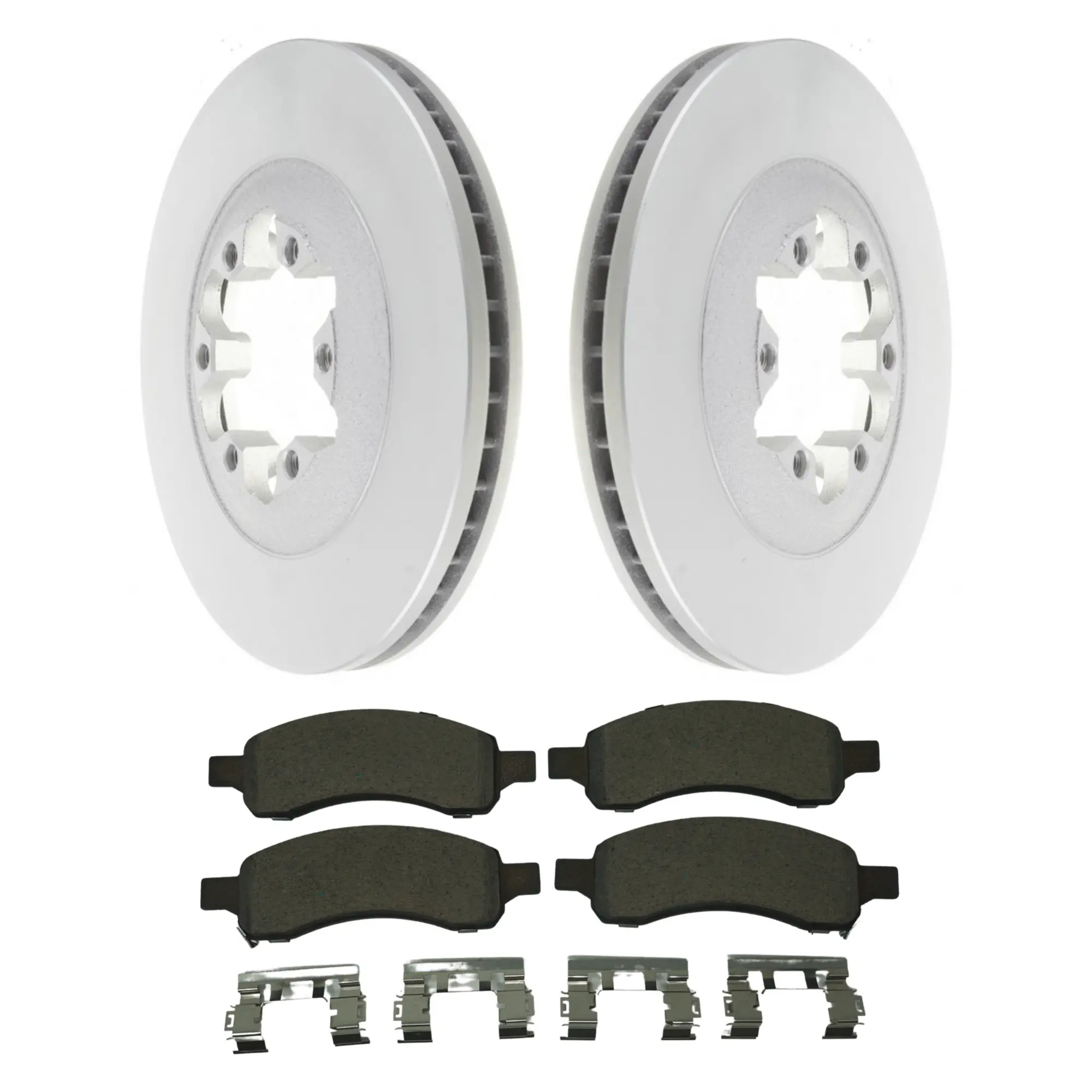 Coated Brake Rotor & Ceramic Pad Kit - main product image