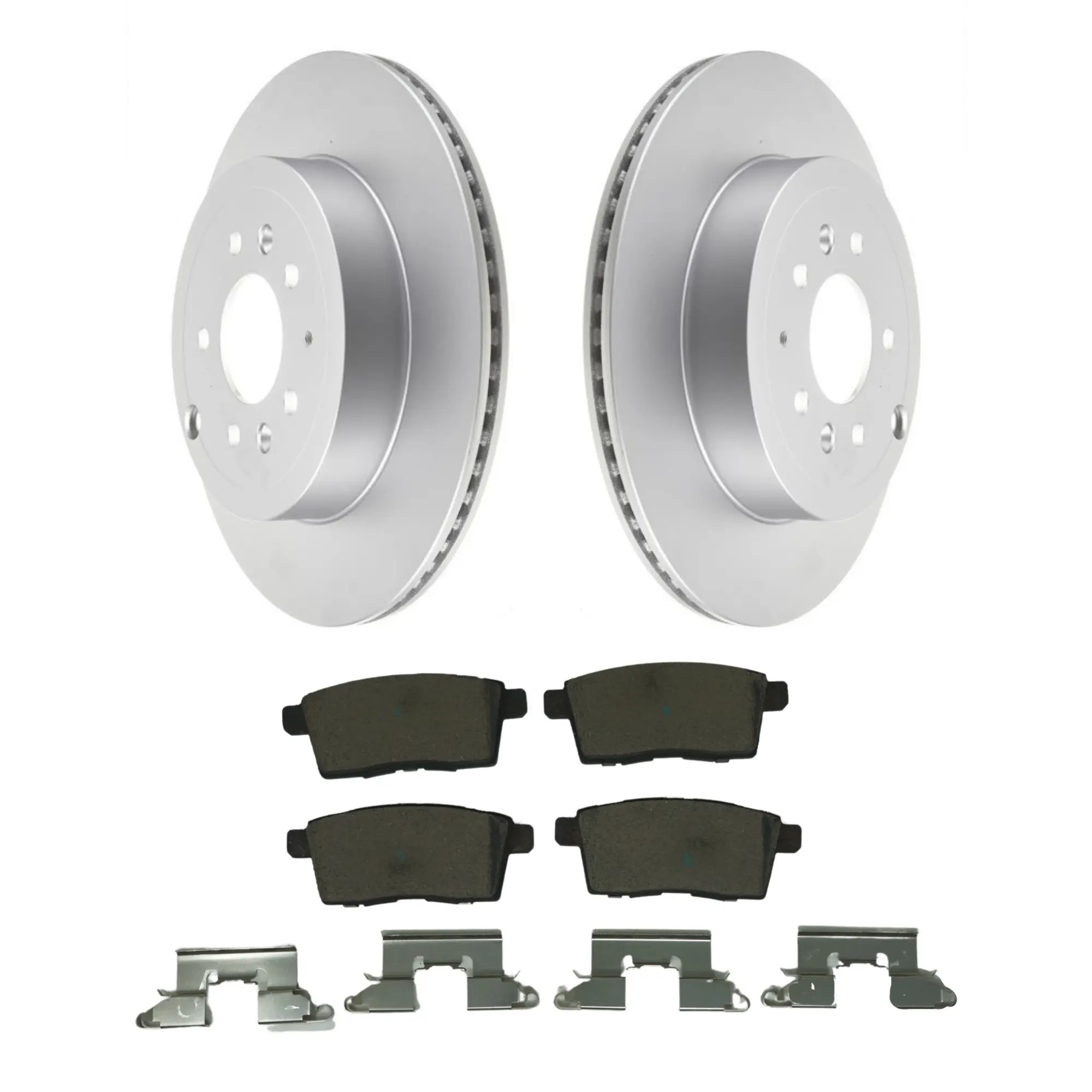 Coated Brake Rotor & Ceramic Pad Kit - main product image