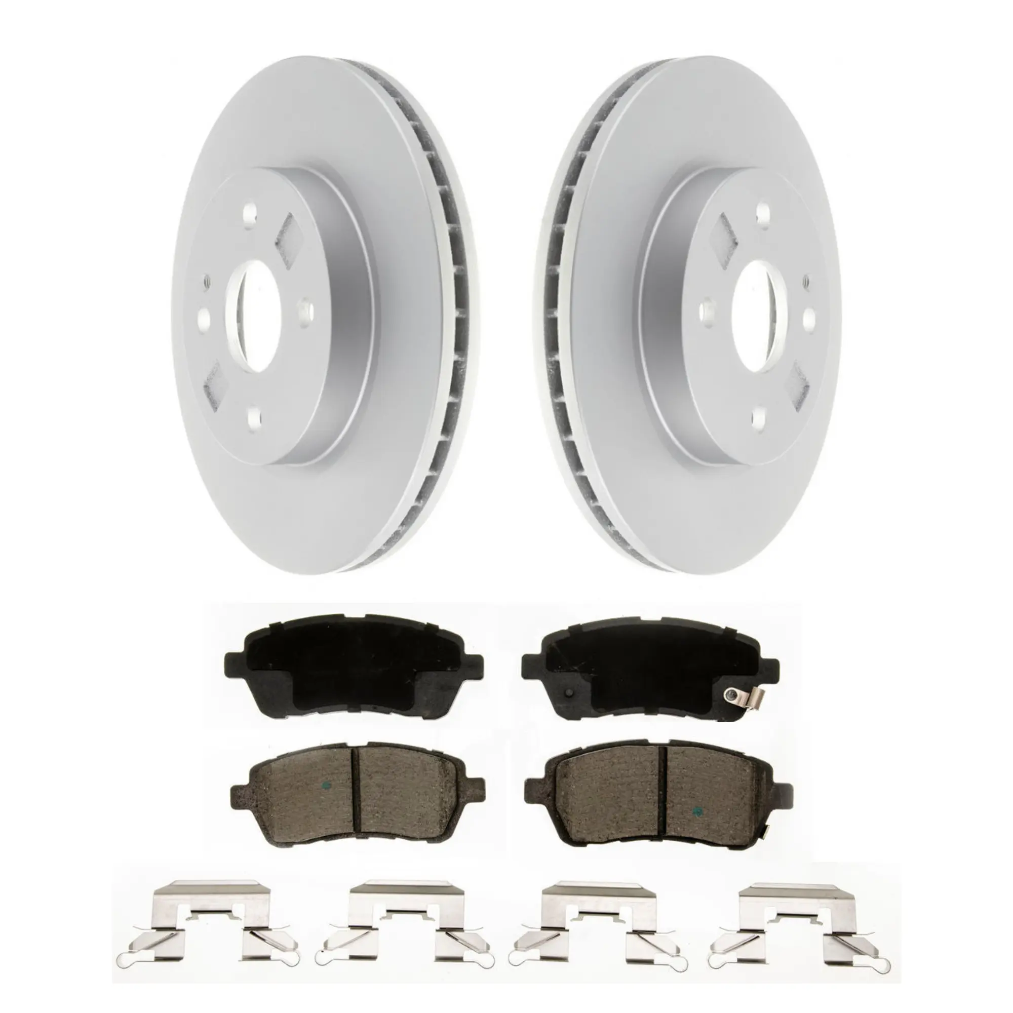 Coated Brake Rotor & Ceramic Pad Kit - main product image