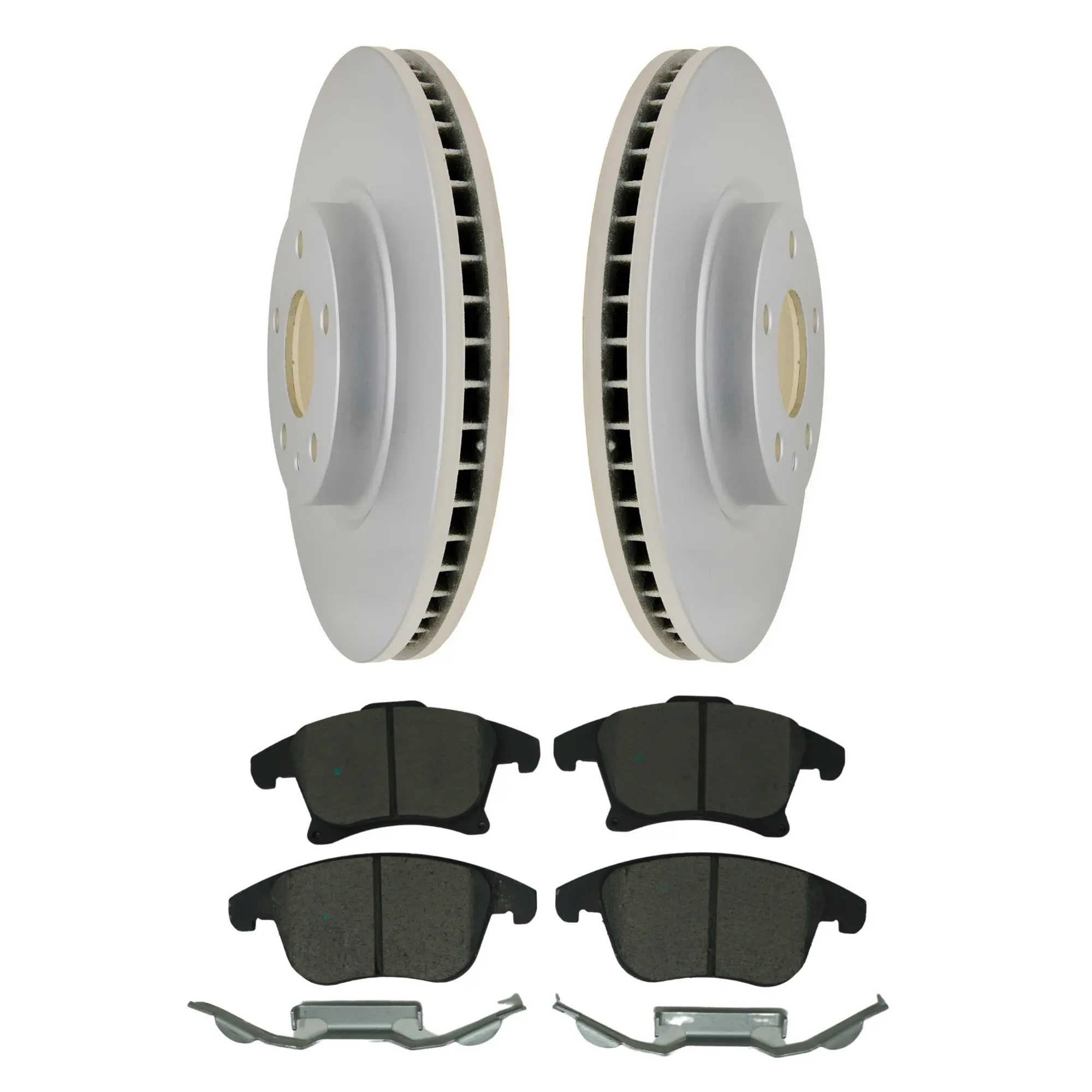Coated Brake Rotor & Ceramic Pad Kit - main product image