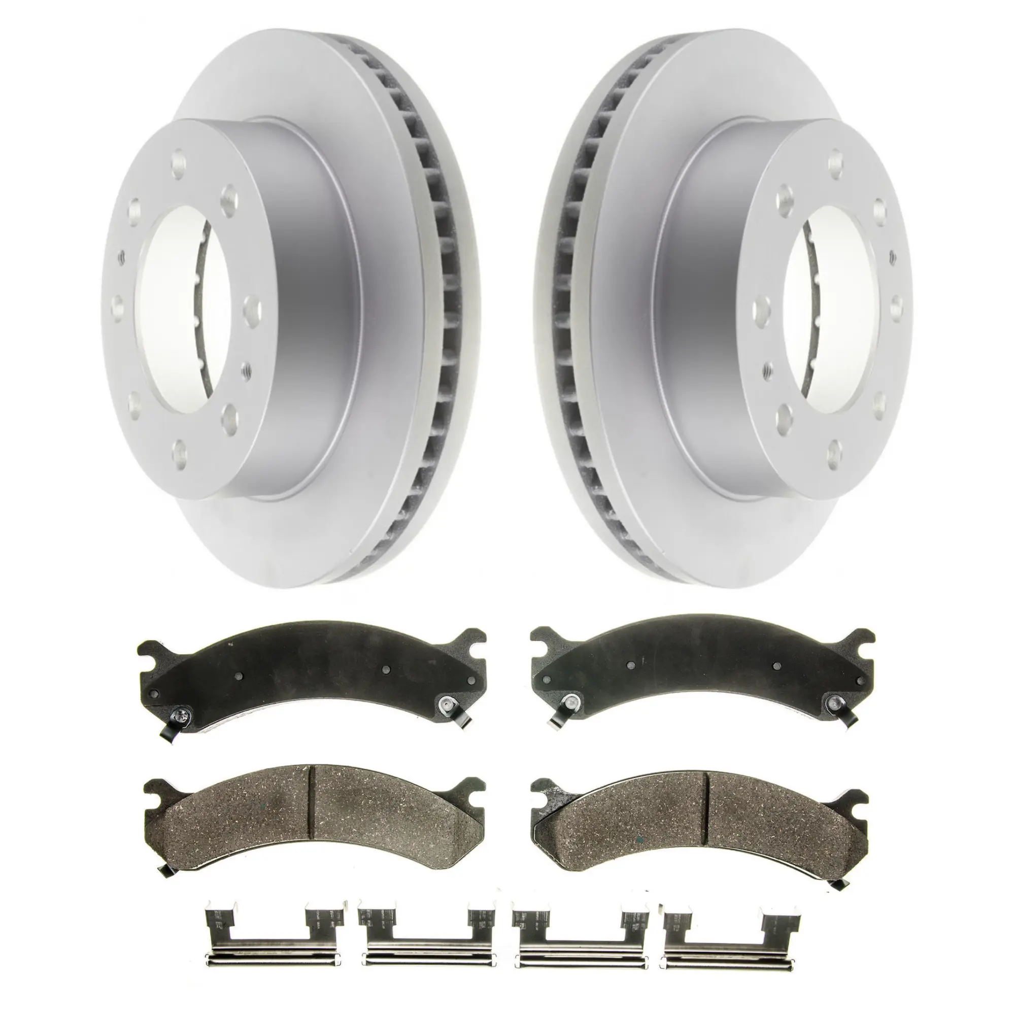 Coated Brake Rotor & Ceramic Pad Kit - main product image