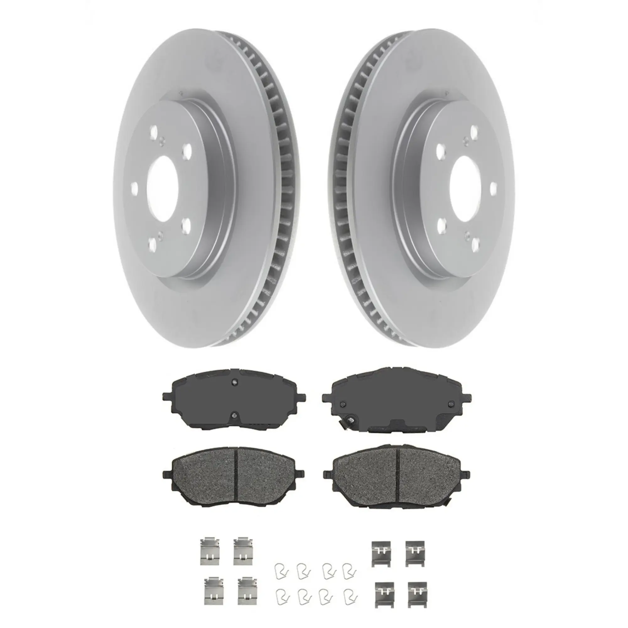 Coated Brake Rotor & Ceramic Pad Kit - main product image